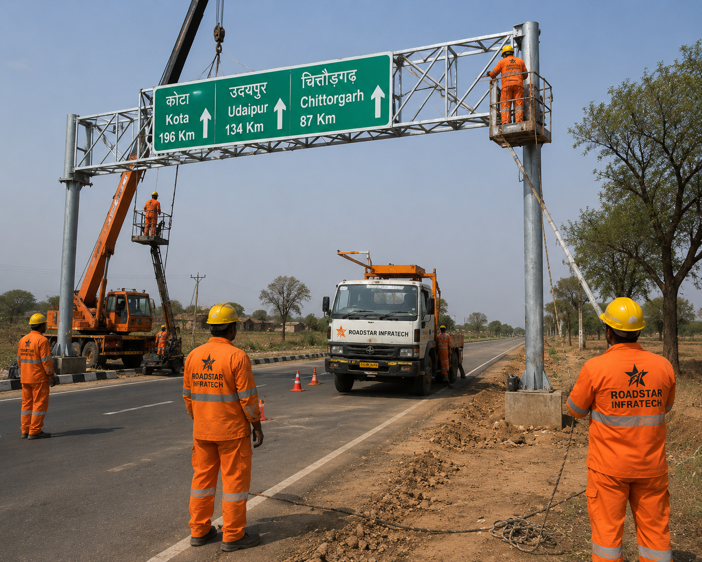 Gantry erection