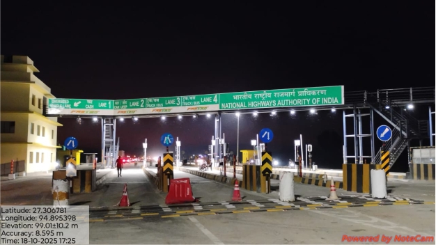 Toll structures and foot over bridges